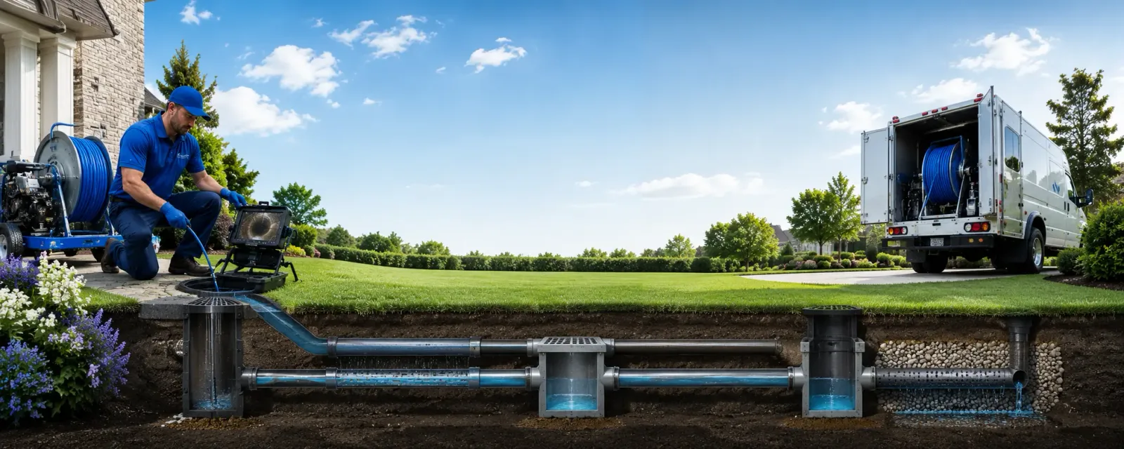 Outdoor drain cleaning information for Midway, KY